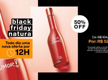 Black Friday Natura LojaIkeda: Deo Colônia Meu primeiro Humor de R$ 104,90 por R$ 52,45.