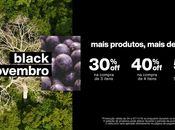 Black Novembro Descontos progressivos